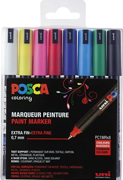 estuche-rotuladores-posca-pc1mr-uni-ball-colores-pastel-ferropapel