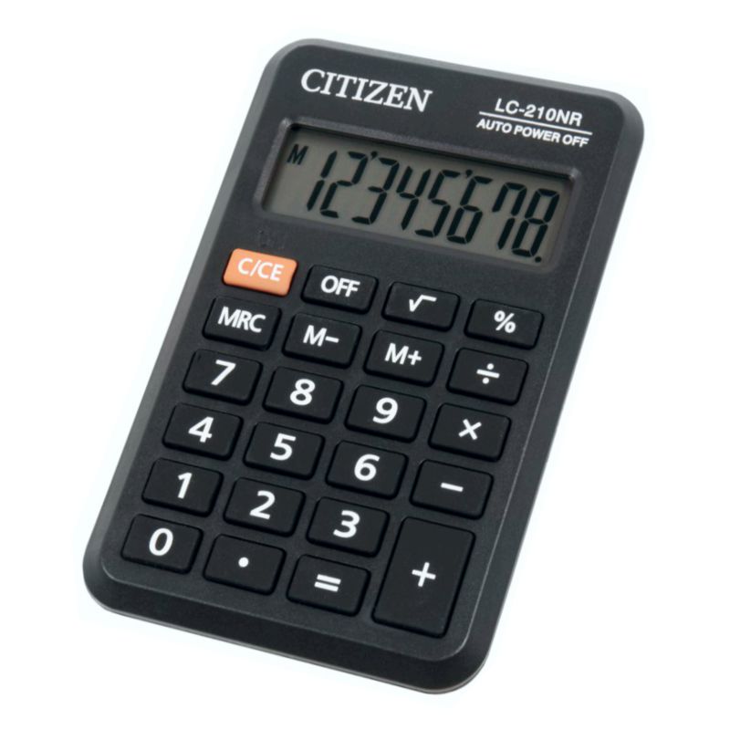 calculadora de bolsillo pequeña marca Citizen