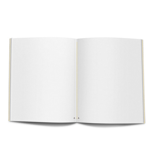 hojas con puntos para practicar lettering en cuaderno cosido editorial rubio