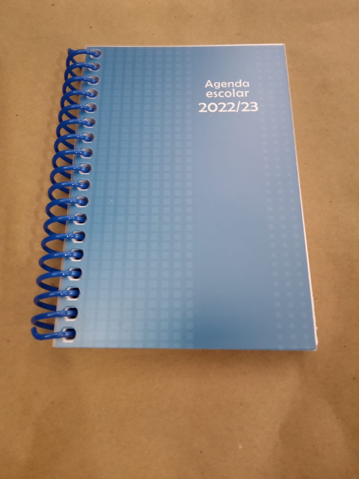 agenda para clase con pagina completa tamaño pequeño y tapas de plástico
