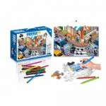 puzzle infantil para 3 años coloreable tema policia