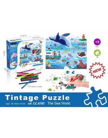 puzzle para niños para colorear