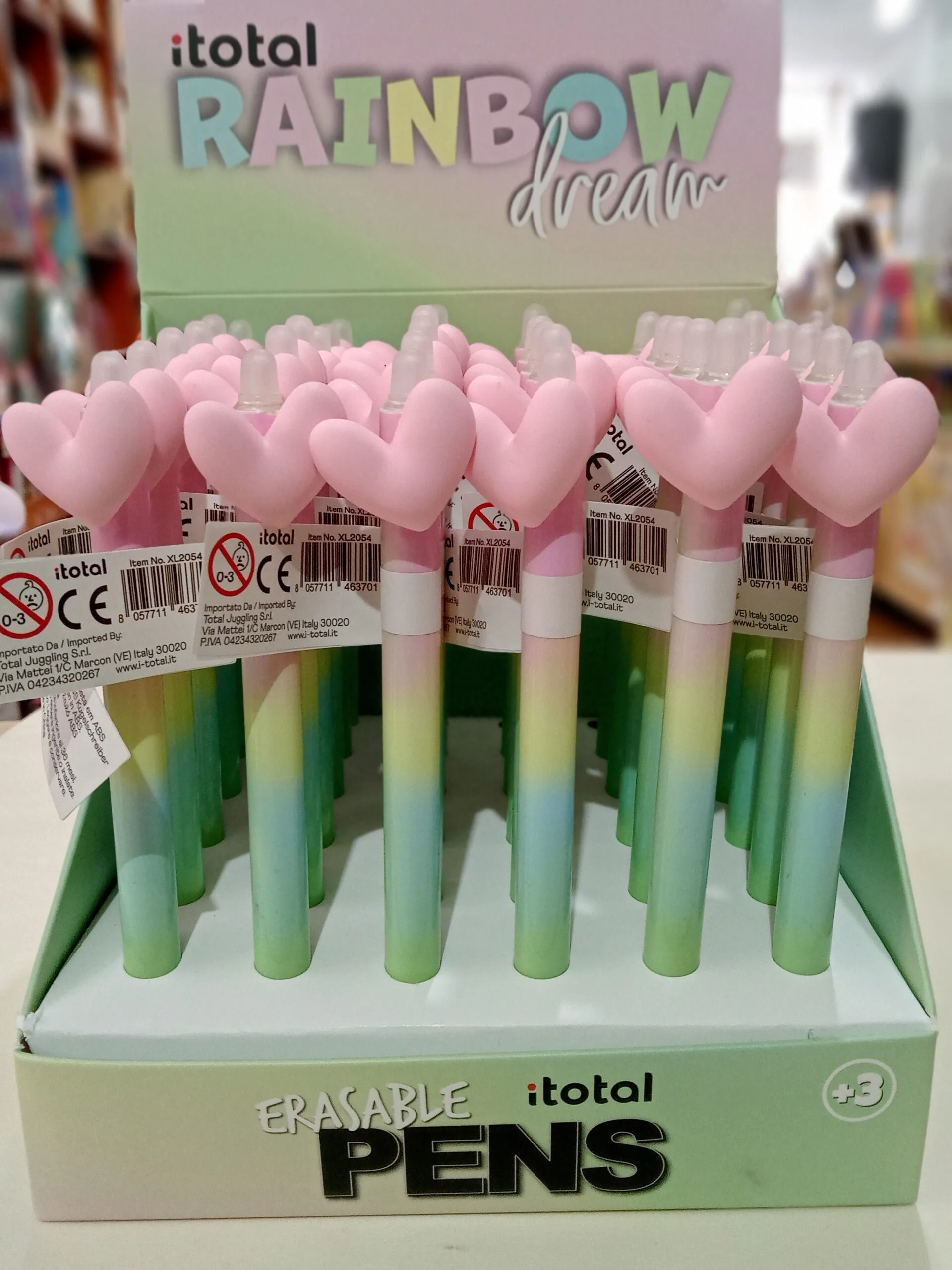 boligrafo borrable bonito con corazón tipo pilot frixion tinta azul