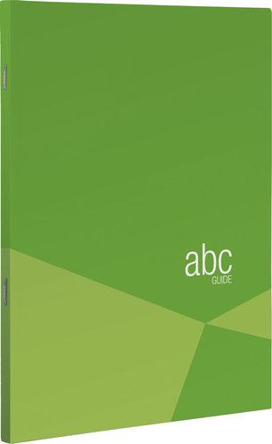 libreta tamaño cuartilla con hojas separadas por letras A-z