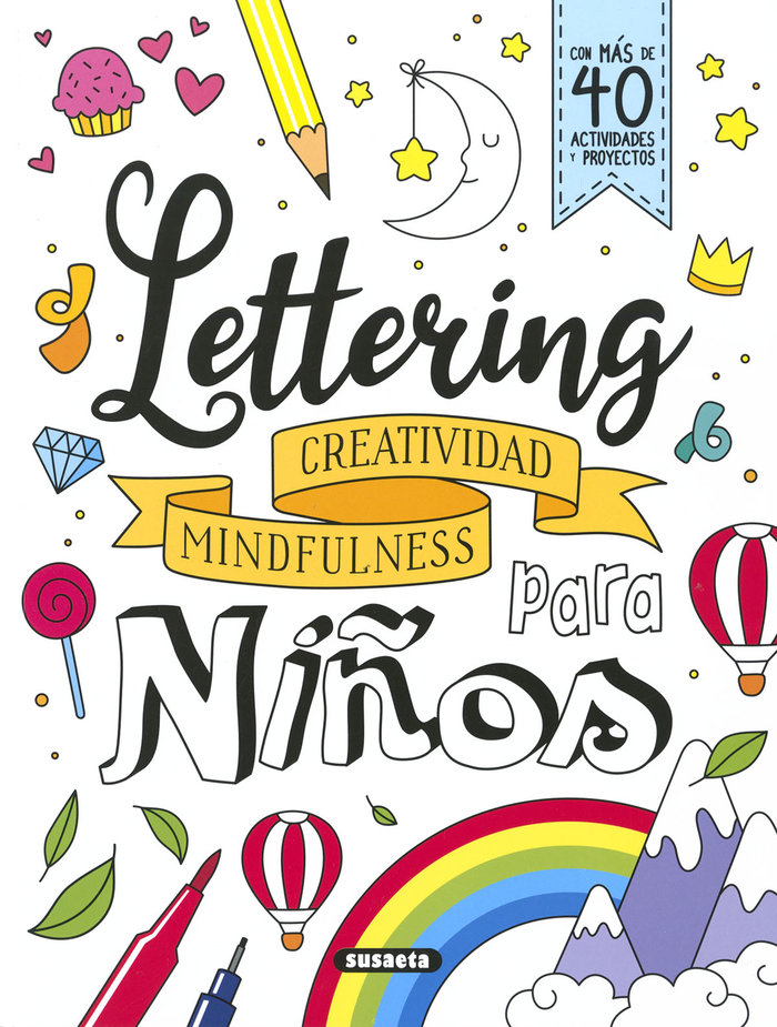 cuaderno para aprender a hacer lettering que sirve para niños y gente y personas que quieren empezar