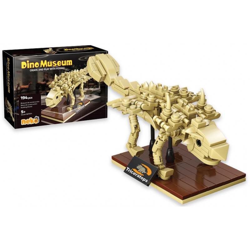 maqueta tipo puzzle 3d figura de 173 piezas para montar el dinosaurio triceraptor ideal como regalo para niños a partir de 5 años