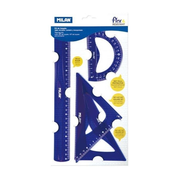 conjunto de varias reglas para colegio fuertes y resistentes